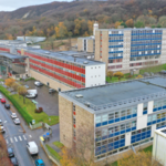Vue aérienne du lycée Alexis de Tocqueville à Cherbourg