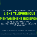 telephone Lycée Alesxix de tocqueville