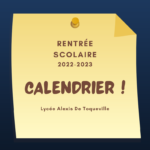 rentree scolaire 2022 lycee alexis de tocqueville