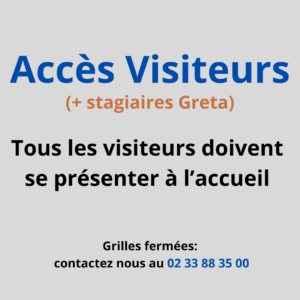 accès visiteurs lycee tocqueville